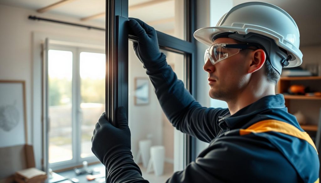 Dreifachverglasung Einbau