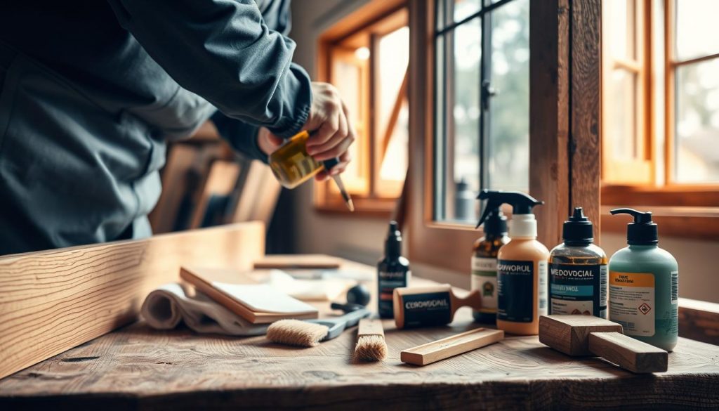 Pflege von Holzfenstern